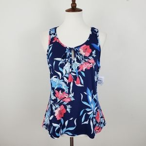 NWT Linea Donatella Floral Tank Top